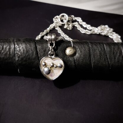 Steampunk BDSM jewelry submissive day collar heart necklace