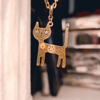 Стимпанк БДСМ украшения подвеска с кошкой киберпанк ожерелье котёнок кошка