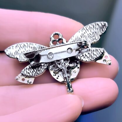 Steampunk BDSM jewelry cyberpunk dragonfly brooch futuristic pin