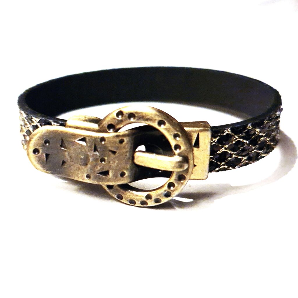 Steampunk BDSM jewelry submissive cuff leather lock bracelet subspace ...