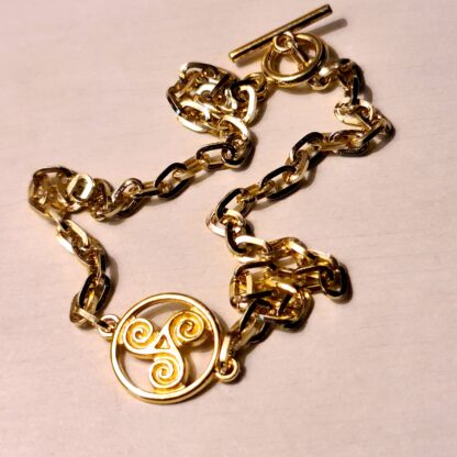 Steampunk BDSM jewelry triskele symbol day collar chain necklace