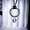 Steampunk BDSM jewelry submissive day collar vegan choker lock necklace