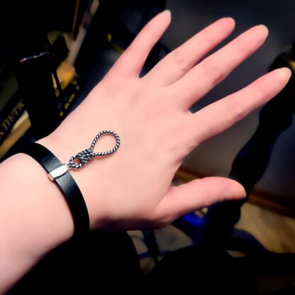 Submissive dominant Steampunk BDSM jewelry bracelet shibari rope cuff
