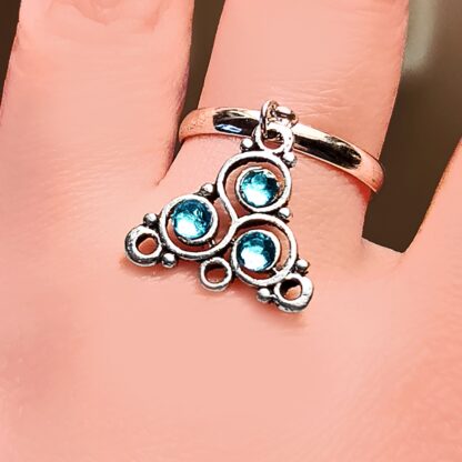 Steampunk BDSM jewelry ring symbol triskele charm triskelion emblem