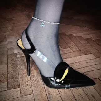 Стимпанк БДСМ украшения ножной браслет для ноги с шармом трискелем одежда госпожи
