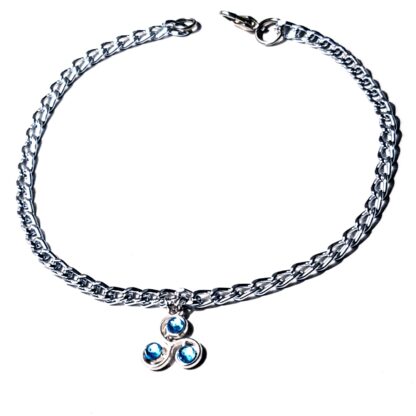 Steampunk BDSM jewelry triskele charm anklet chain ankle bracelet