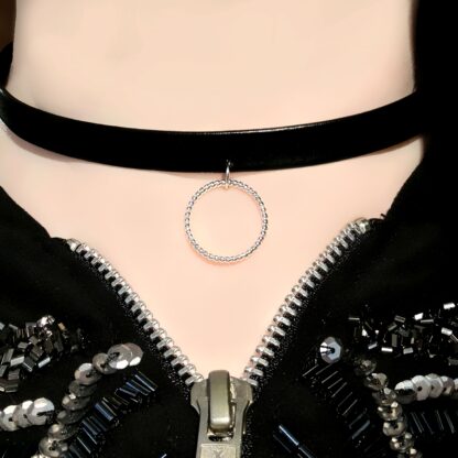 Steampunk BDSM jewelry mens submissive collar vegan leather choker