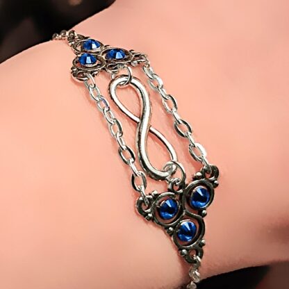Steampunk BDSM jewelry symbol triskele Marrakesh bracelet submissive dominantrix clothing