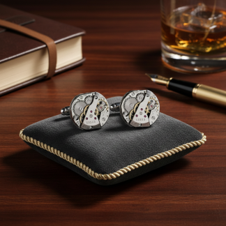 Steampunk cuff-links