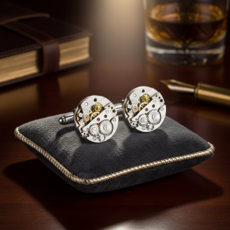 Steampunk cuff-links