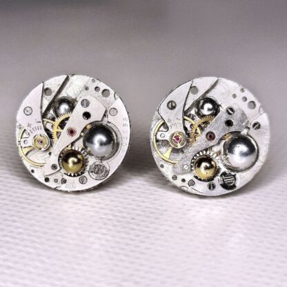 Watch movement cuff-links luxury gift for him