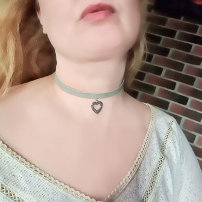 day collar heart pendant sub necklace