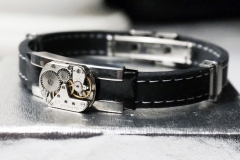Steampunk bdsm mens bracelet